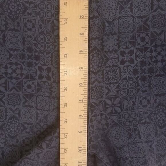 Soft Surroundings Women Pull On Jean Sz Small Black Gray Patchwork Boho Chic - Picture 3 of 12